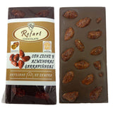 Tableta de chocolate con leche y almendras garrapiñadas. - Bendito Sabor