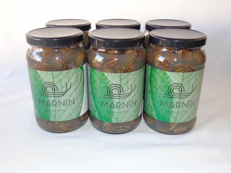 Caracoles cocidos al natural. Pack de 6 tarros de cristal de 1.850 gr. zamora