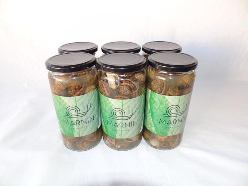 Caracoles cocidos al natural. Pack de 6 tarros de cristal de 660 gr. - Bendito Sabor