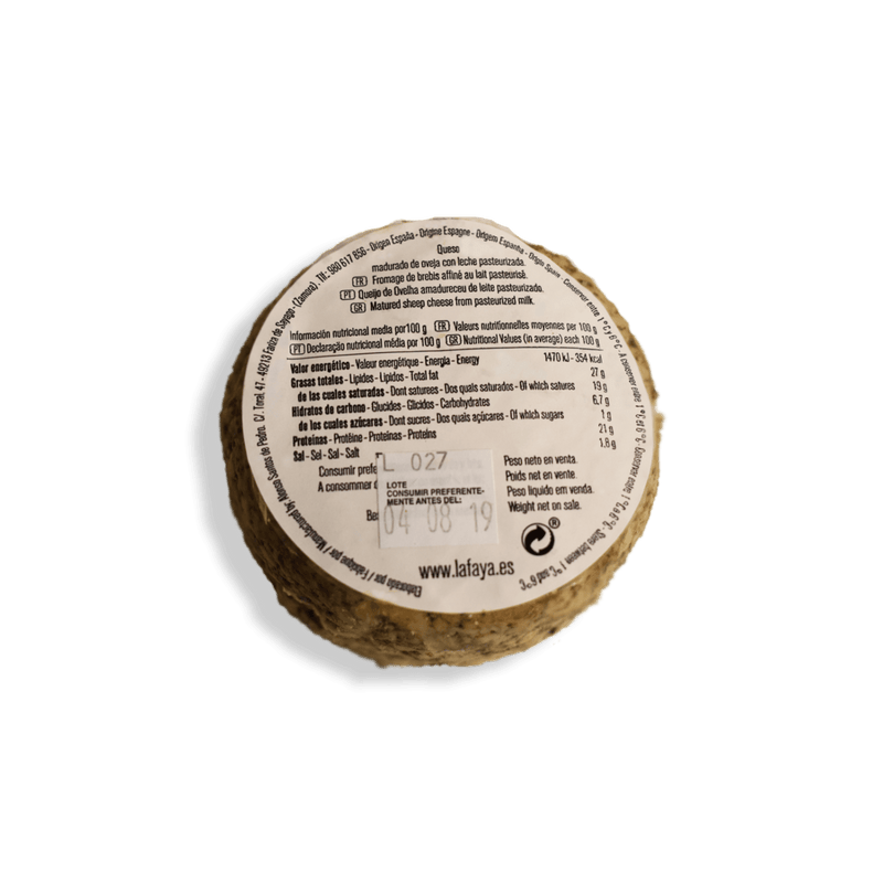 Queso La Faya (leche pasteurizada) - Bendito Sabor